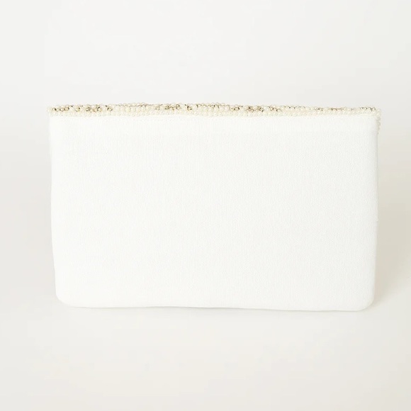 NWOT Lulus My Magic Moment White Pearl Clutch - Picture 6 of 10